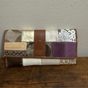 Vintage Signature Patchwork Wallet